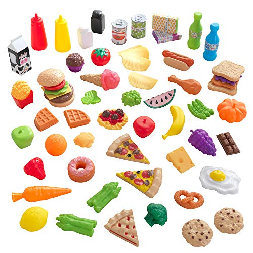 KidKraft 63510 65 Spielzeug-Lebensmittel, bunt