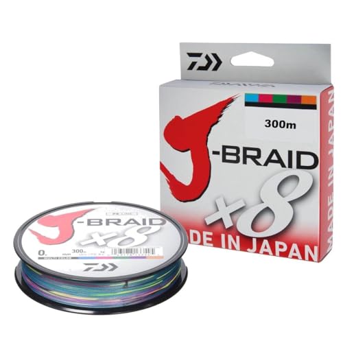 Daiwa J-Braid 8 Braid 0.51mm, 56,0kg/123,0lbs, 300m multicolour