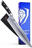 DALSTRONG Chef Knife - 10" - Gladiator Series - Razor Sharp - Forged High Carbon German Steel - Full Tang - w/Sheath