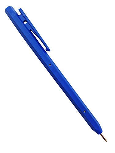 Maya Professionelles Werkzeug eco2100 °C/2 Pen Detectable Pro von Metallen und X-Ray, normale Tinte, mit Clip, Blau, 50 Stück Body, blau ink