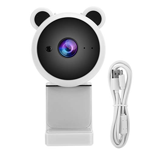 Full HD1080P Webcam mit Mikrofon, USB Computerkamera Videoaufzeichnung Digitale Webcam Eingebautes Mikrofon für Online-Unterricht, Internet Live Broadc