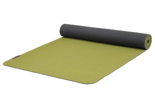 Yogistar Yogamatte Eco Deluxe - sehr rutschfest - Vert/Anthracite