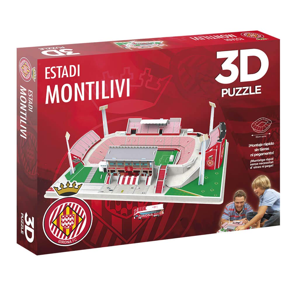 Eleven Force Puzzle Estadio Municipal 10834 Stadionpuzzle 3D Montilivi (Girona), bunt