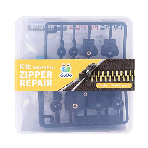 GODO Metall-Reißverschlussschieber-Reparatur-Set – ZipperSize 5 7 8 ein- oder doppelseitiger Schieber erhältlich