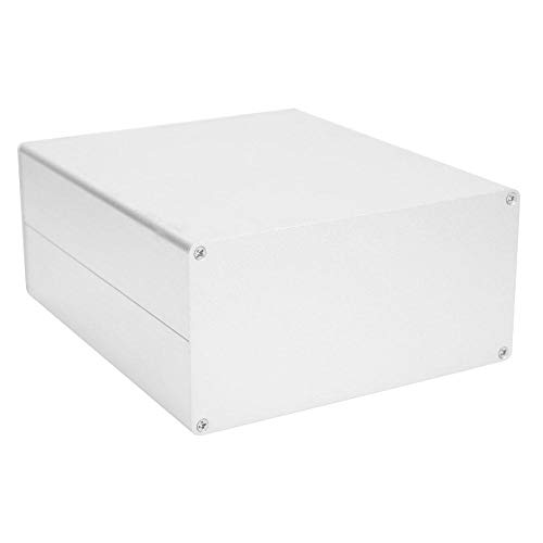 Aluminium-Projektbox, 80 x 160 x 180 mm Gehäuse für elektronische Gehäuse Matt Silber Split-Typ DIY-Gehäuse für elektronische Gehäuse