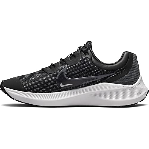 Nike Herren Freizeitschuh Trainingsschuh Running Shoe Laufschuh Winflo 8 Shield, Farbe:Schwarz, Schuhgröße:EUR 42.5, Artikel:-001 Black/Iron Grey