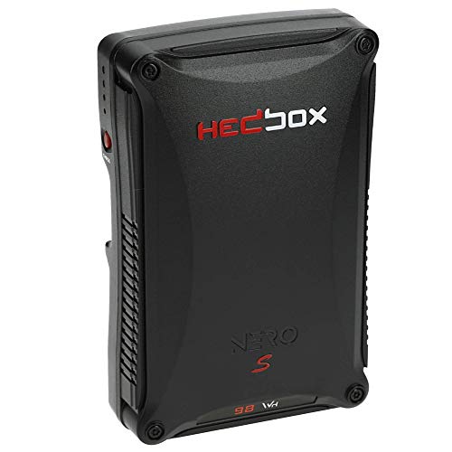 HEDBOX Nero S - V-Mount Li-Ionen Cine Akku 98Wh, D-Tap und USB Ausgang, Belastbar bis 10A - Falltest Zertifiziert