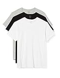 Calvin Klein Herren 3er Pack T-Shirts Kurzarm Rundhalsausschnitt, Mehrfarbig (Black/White/Grey Heather), S