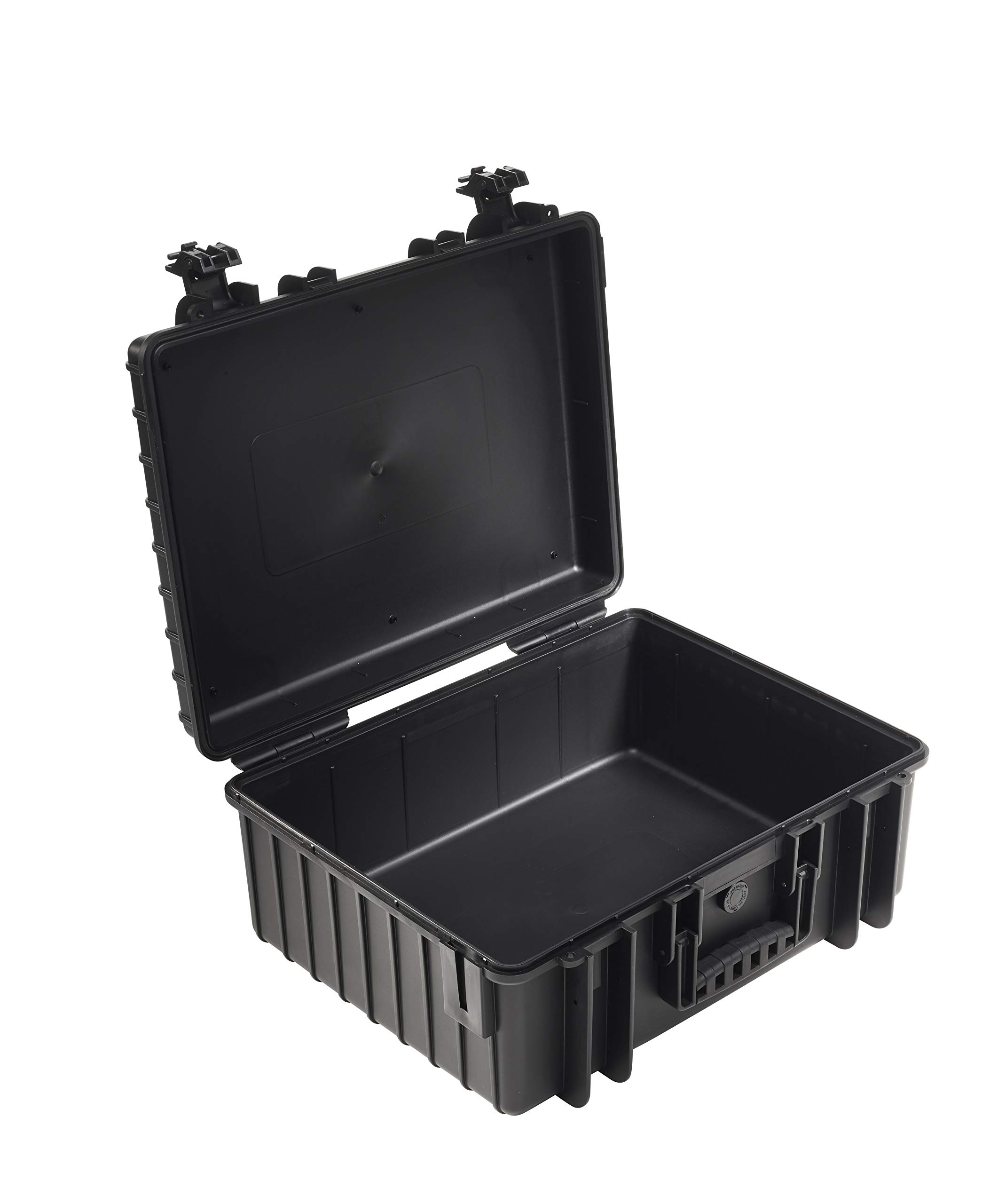 B&W Transportkoffer Outdoor - Typ 6000 Schwarz - wasserdicht nach IP67 Zertifizierung, staubdicht, bruchsicher und unverwüstlich