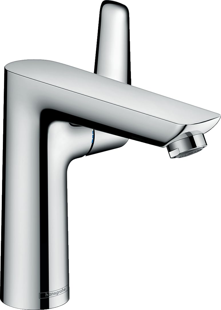 hansgrohe Wasserhahn Talis E (Armatur mit Auslauf Höhe 150mm und Zugstangen-Ablaufgarnitur) Chrom