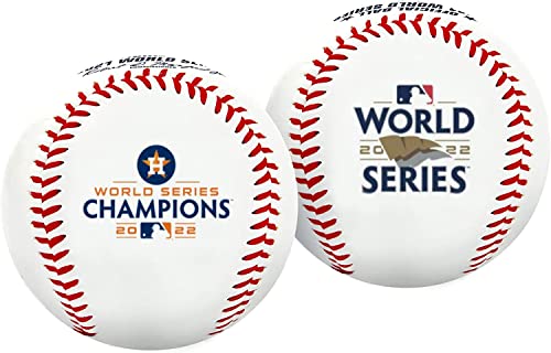 Rawlings | Offizielle 2022 World Series Champions | Houston Astros | Gedenk-Baseball | Weißes Vinyl