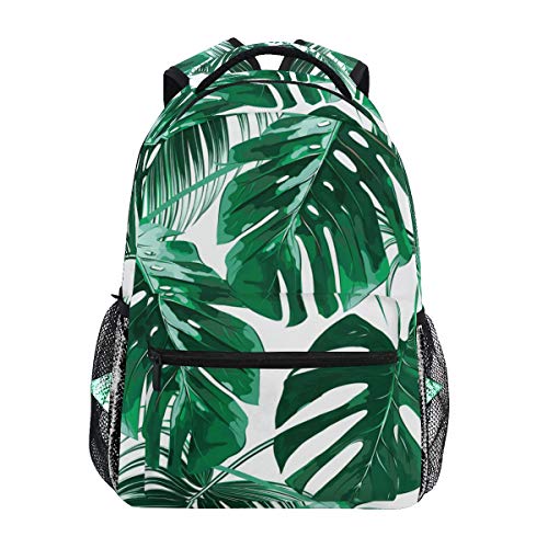 Tropische Rucksäcke für Schule, Palme, grüne Büchertaschen für Mädchen, Frauen, Kinder, Teenager, Kleinkinder, modischer Tagesrucksack, Reise, Laptoptasche