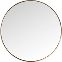 Kare Design Spiegel Curve Round, runder Wandspiegel, Bad Spiegel, Schminkspiegel, Kupfer (H/B/T) 100x100x5cm