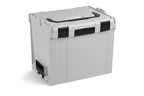 Bosch Sortimo L BOXX 374 | Größe 4 grau | Werkzeugkoffer groß leer | Aufbewahrung Werkzeug leer | Ideales Transportsystem Werkzeug