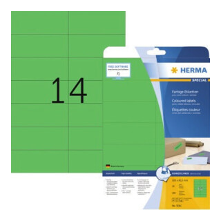 HERMA Etikett SuperPrint 5061 105x42,3mm grün 280 St./Pack.