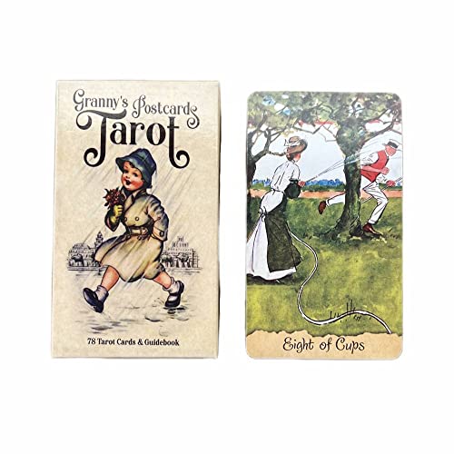 Omas Postkarten-Tarot-Deck Original-Tarotkarten für Anfänger und Lichtseher-Tarot-Wahrsagung-Werkzeuge Das Rider-Tarot-Deck Granny’s Postcards Tarot