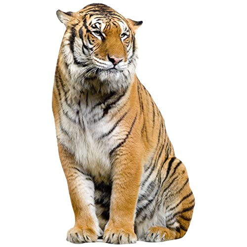 Graz Design 641000_50 Wandsticker Wandtattoo Tiere Asien: Tiger sitzend NEU_84x50cm