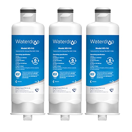 3 Stück Waterdrop DA97-17376B NSF Zertifiziert Kühlschrank Wasserfilter, Ersatz für Samsung HAF-QIN/EXP, DA97-17376B, HAF-QIN, DA97-08006C