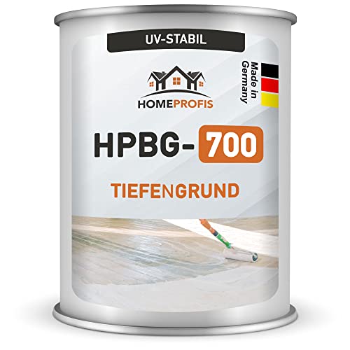 Home Profis HPBG-700 1K Grundierung (UV-beständig) für Beschichtung (5kg | bis 25m²) – Diffusionsgeschlossener Primer Tiefengrund und Haftvermittler für Bodenfarbe und Dachziegelfarbe