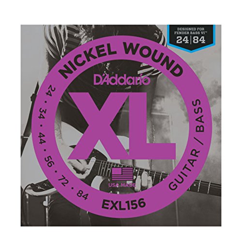 D'Addario XL156 XL Nickelumwickelte Saiten, 30 Zoll-Mensur, für Fender Bass IV E-Gitarre/ Bass