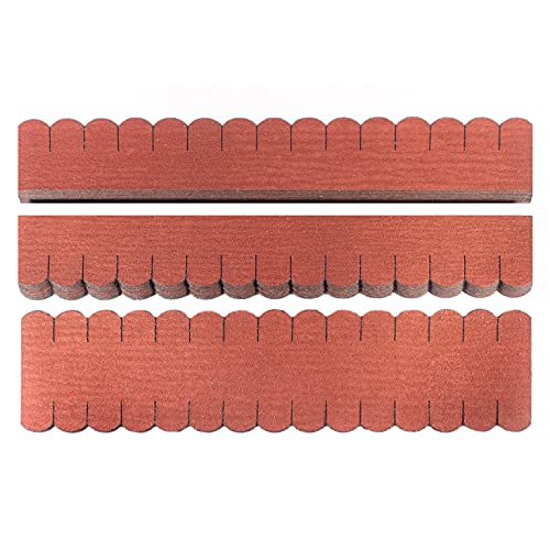 3 Sets Dachschindeln Biberschwanz (33 mm) rot