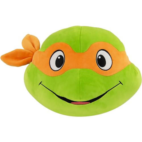 Club Mocchi Mocchi Tomy Ninja Turtles Michelangelo Plüschtier, 38 cm, TMNT zum Sammeln – offizielles Lizenzprodukt – Actionfiguren – Ninja Turtles Spielzeug ab 3 Jahren