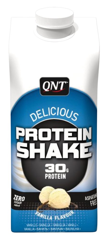 QNT Delicious Protein Shake, Vanilla (12 x 330ml)