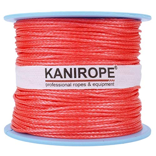 Kanirope® Dyneema Seil PRO 1mm 100m Rot 12-fach geflochten SK78 verstreckt beschichtet