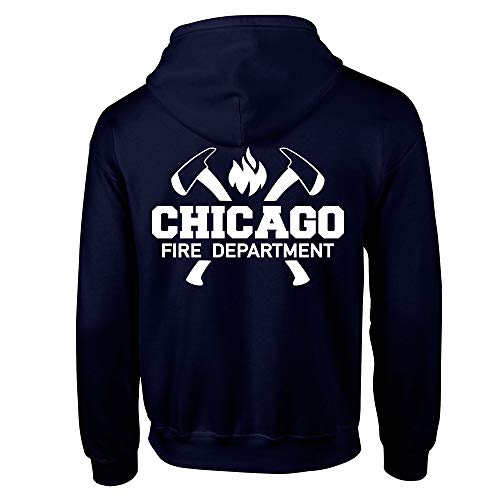 Chicago Fire Dept. - Sweatjacke mit Axt-Logo (4XL)