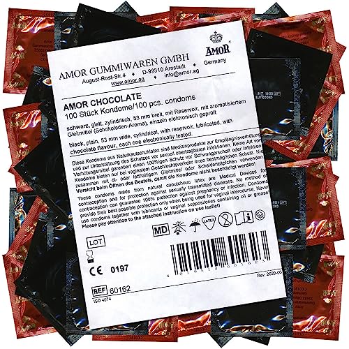Amor Chocolate: 100 schwarze Kondome mit Schoko-Aroma