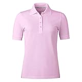 agon Damen Pique Polo-Shirt - Kurzarm-Shirt mit Knopfleiste für Frauen, bügelfrei und atmungsaktiv, für Sport und Business, Made in EU Hellorchidee 36/S
