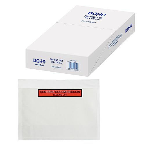 PKA Packing List – Briefumschläge, 240 x 180 mm, 250 Stück