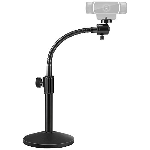 Puroma Webcam Stand Goose-Neck Mount Stand Upgraded Desktop Stand for Logitech Webcam C922 C930e C920S C920 C615 and Other.