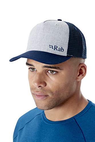 RAB Trucker Logo Cap Colorblock-Blau-Grau, Kopfbedeckung, Größe One Size - Farbe Grey Marl