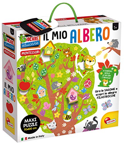 Liscianigiochi 80144 Montessori il Mio Albero Maxi Puzzle, Mehrfarbig