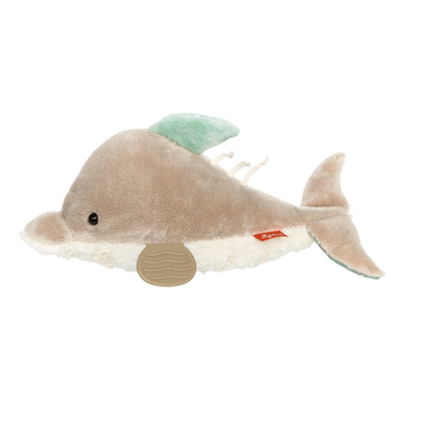 Sigikid 43206 Babyaktivspielzeug Stofftier Delfin, grau/weiß