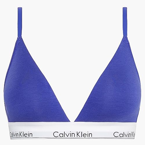 Calvin Klein Damen Lght Lined Triangle Plunge-BH, Liberty Purple, M