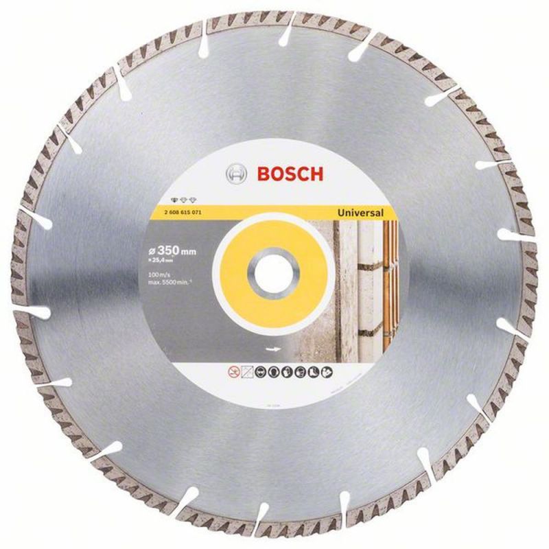 Bosch Diamanttrennscheibe Standard for Universal, 350 x 25,4 x 3,3 x 10 mm 2608615071
