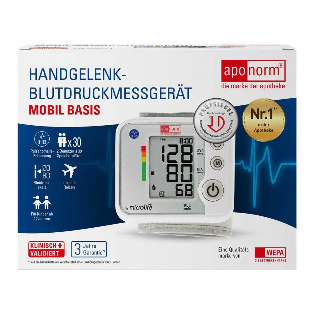 APONORM Blutdruckmessgerät Mobil Basis Handgelenk 1 St