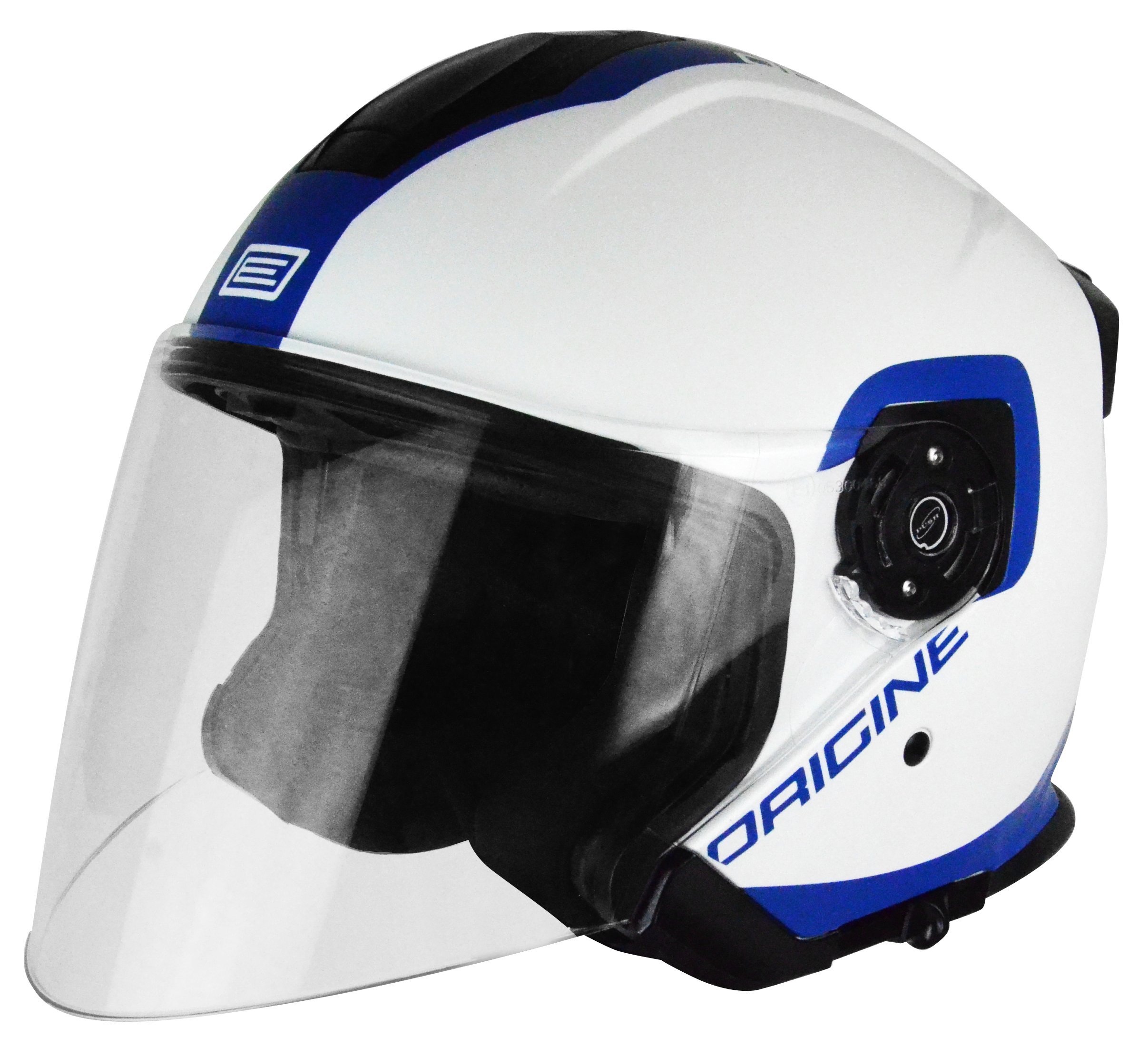 Herkunft Helmets 201586028100502 Helm Jet Palio Flow 2.0, Weiß/Blau, XS