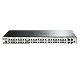 D-Link DGS-1510-52X 52-PortGigabit Sackable Smart Managed Switch (48 x 10/100/1000 Mbit/s Ports, 4 x 10G SFP+ Ports, Full/Half-Duplex für 10/100 Mbit/s)
