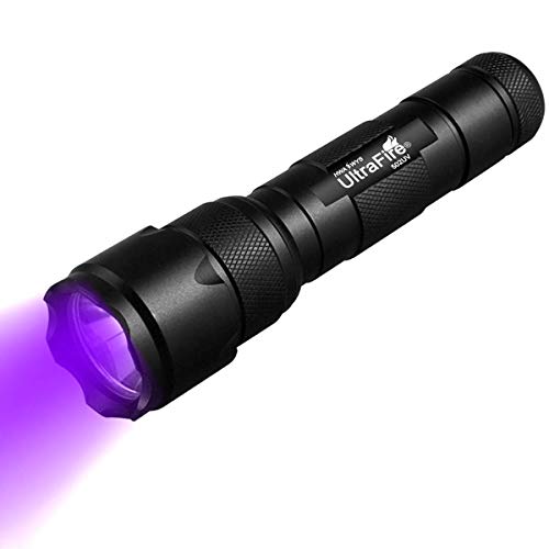 UltraFire Schwarzlicht UV-Taschenlampe, Super Power UV 395-405nm LED WF-502B Schwarzlicht Taschenlampen für Leckdetektor, Haustierurinflecken, Bettwanzen (Batterien nicht im Lieferumfang enthalten)