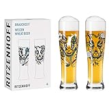RITZENHOFF 3481004 Brauchzeit #4 Weizenbierglas-Set, Glas, 646 milliliters