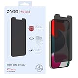 ZAGG Glass+ Elite Datenschutz - Maximaler Schutz mit Blickschutzfilter - für iPhone 13 mini - Abdeckung: Standard-Bildschirm, 200108469, farblos