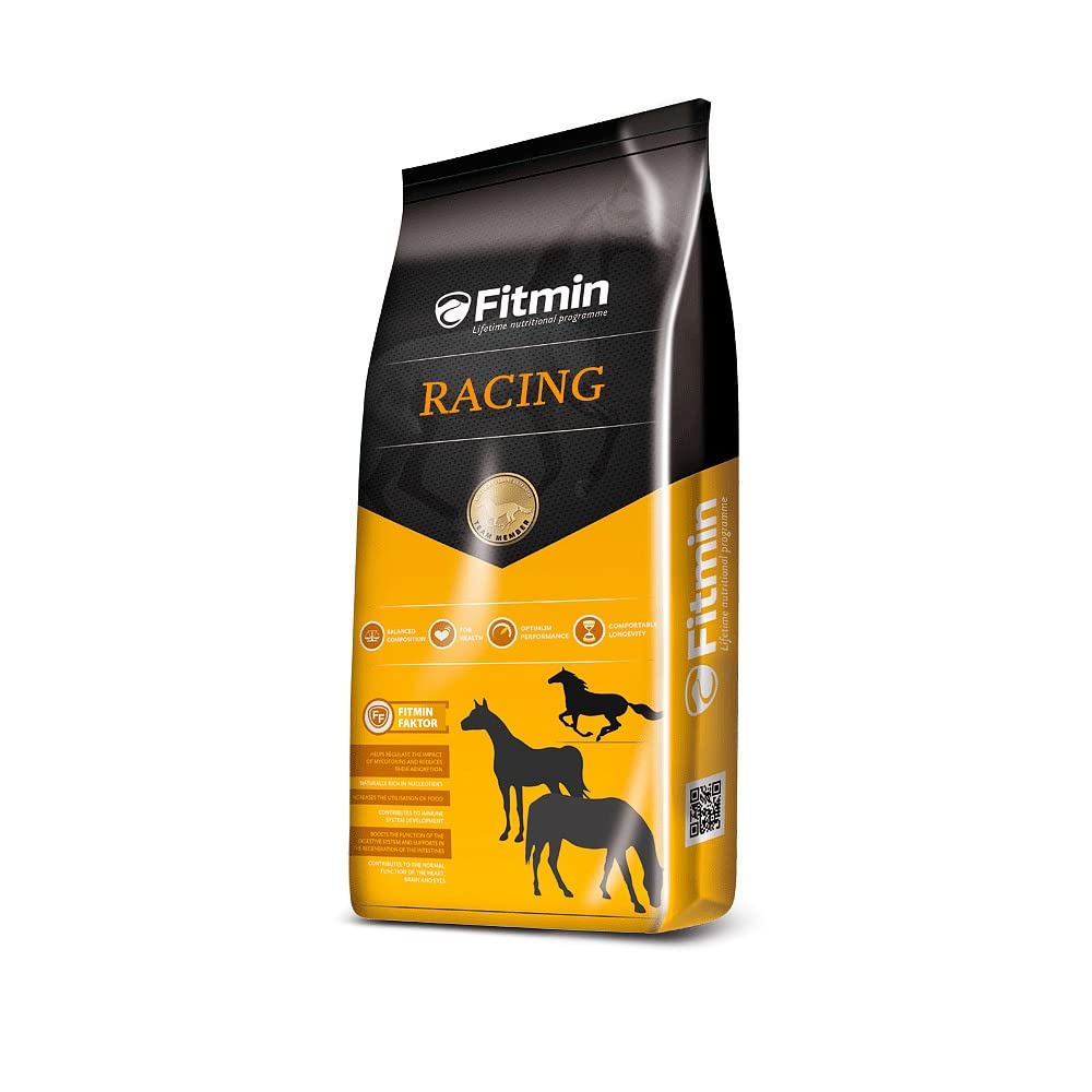 Fitmin Racing Granulat für Pferde | Pferdefutter | Trocken Futtermittel | Ergänzungsfuttermittel für Pferde im Renntraining | 25 kg
