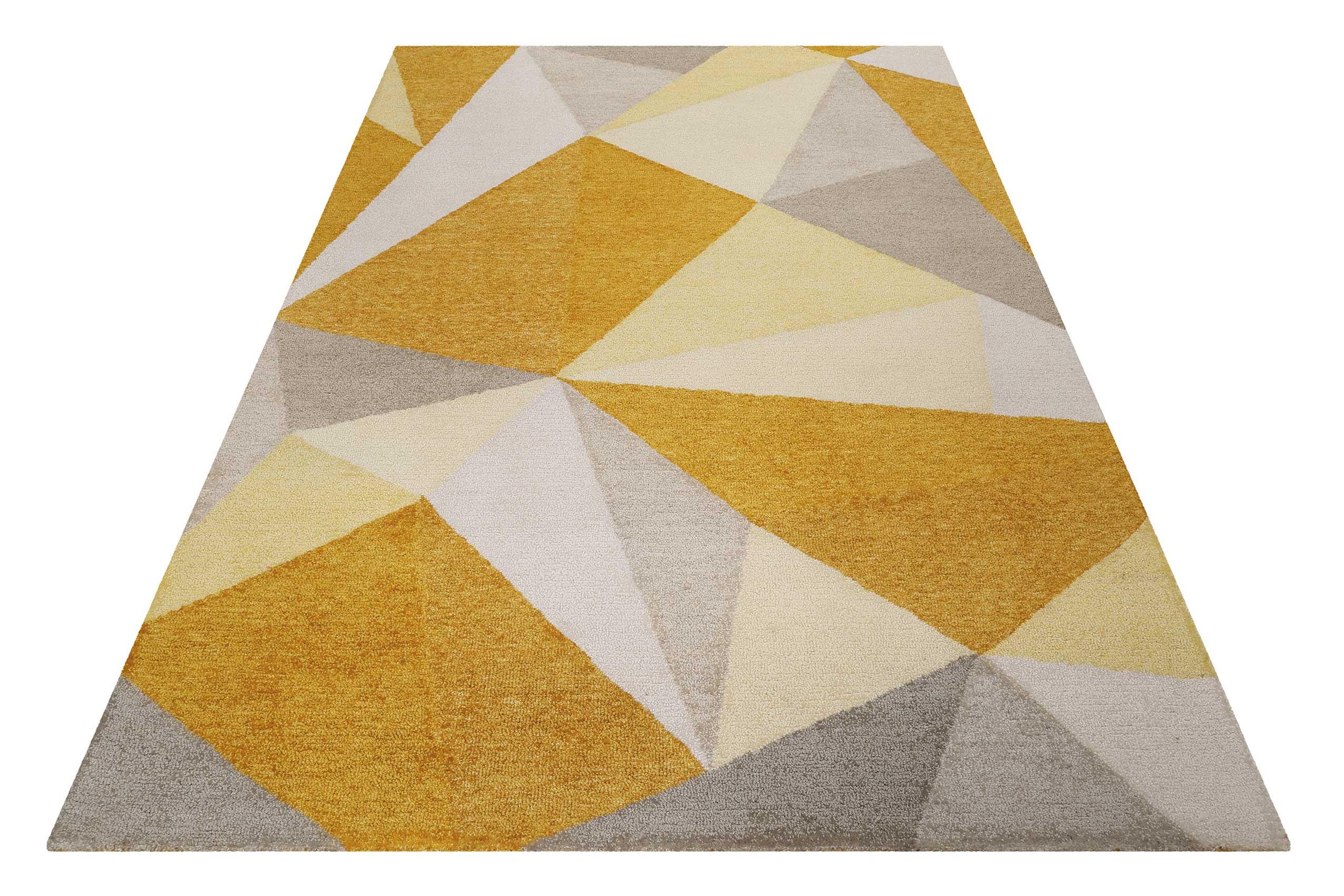 Wecon home Teppich "Next Time 2.0", rechteckig, modern, handgefertigt, geometrisches Design für Wohn-, Schlafzimmer