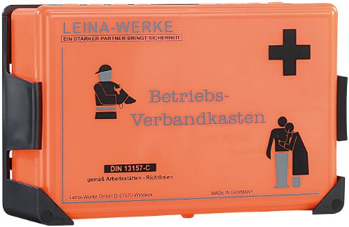 LEINA Betriebsverbandkasten, Inhalt DIN 13157, orange