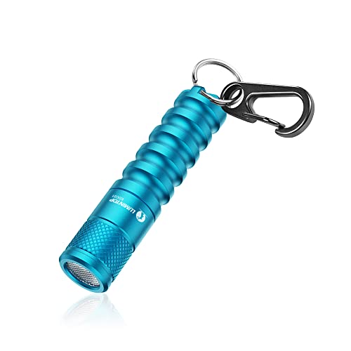 LUMINTOP EDC01 Schlüsselanhänger-Taschenlampe, 120 Lumen, EDC-Taschenlampe, 36 Stunden, langlebig, IPX8, wasserdicht, für den täglichen Gebrauch, Blau