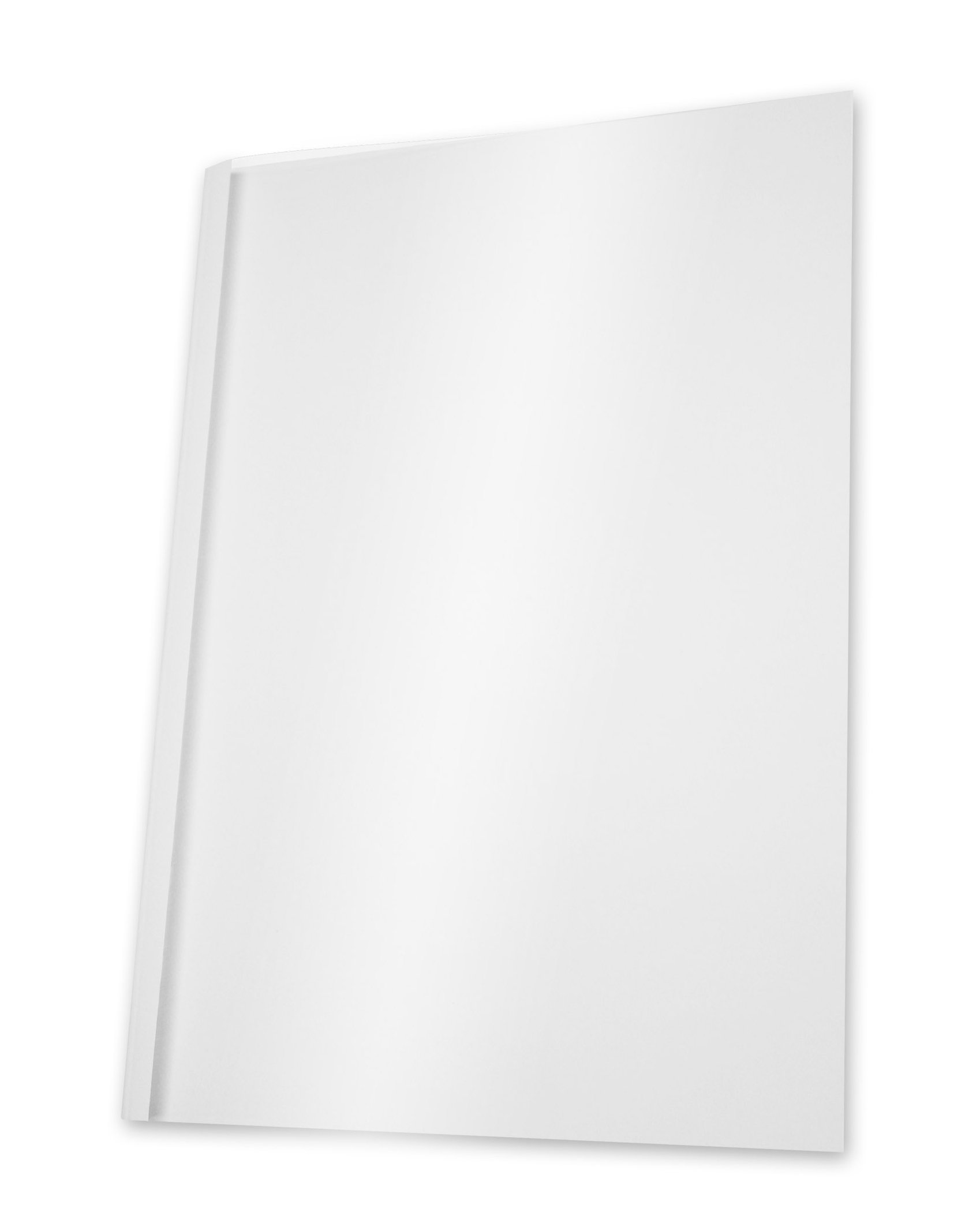 Pavo Thermo-bindemappen A4, Rückenbreite 4 mm, 100-er Pack, 31-40 Blatt, weiß/transparent