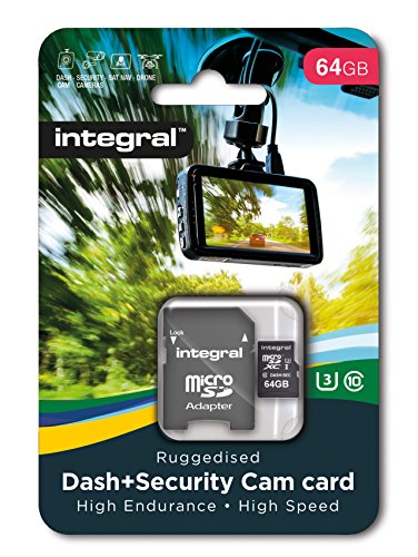 Integral 64GB Micro SD Karte für Dashcam High Endurance microSDHC Speicherkarte